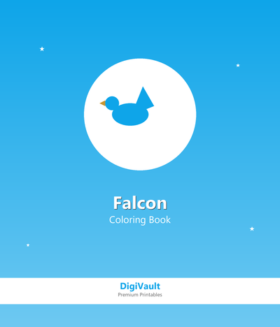 Falcon & Birds Coloring Book for Kids