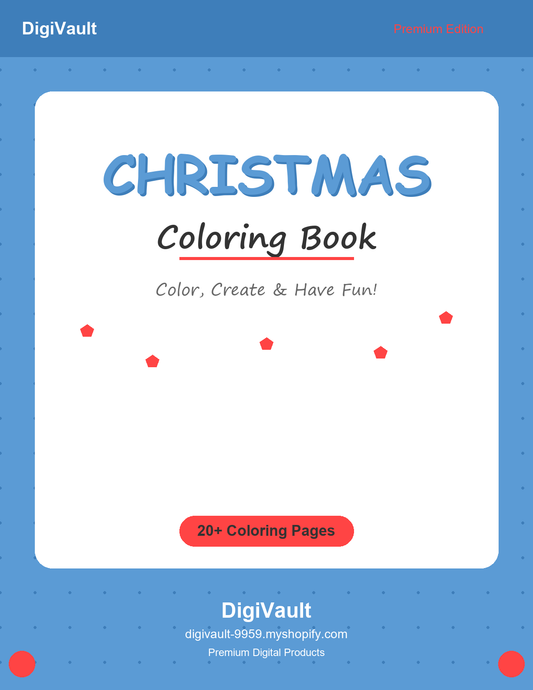 Cover - Christmas - DigiVault Coloring Book