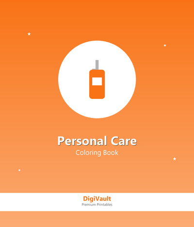 Personal Care Coloring Book for Kids