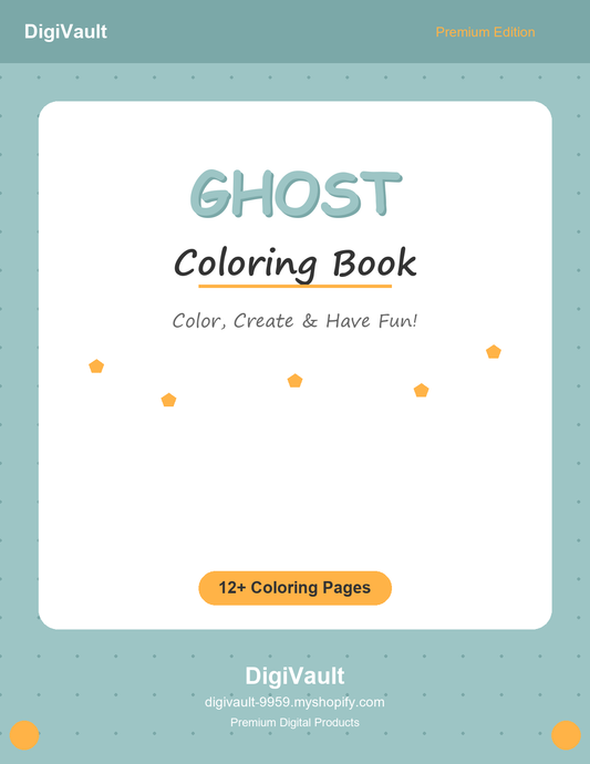 Cover - Ghost - DigiVault Coloring Book