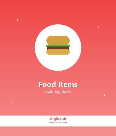 Fun Food Coloring Book for Kids