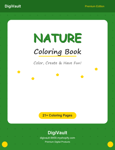 Nature Coloring Book for Kids