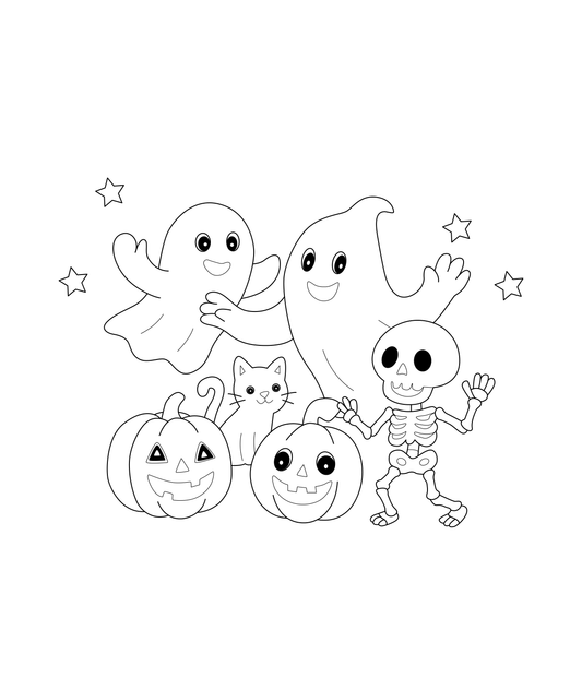 Cute Ghost Sketch Preview - DigiVault