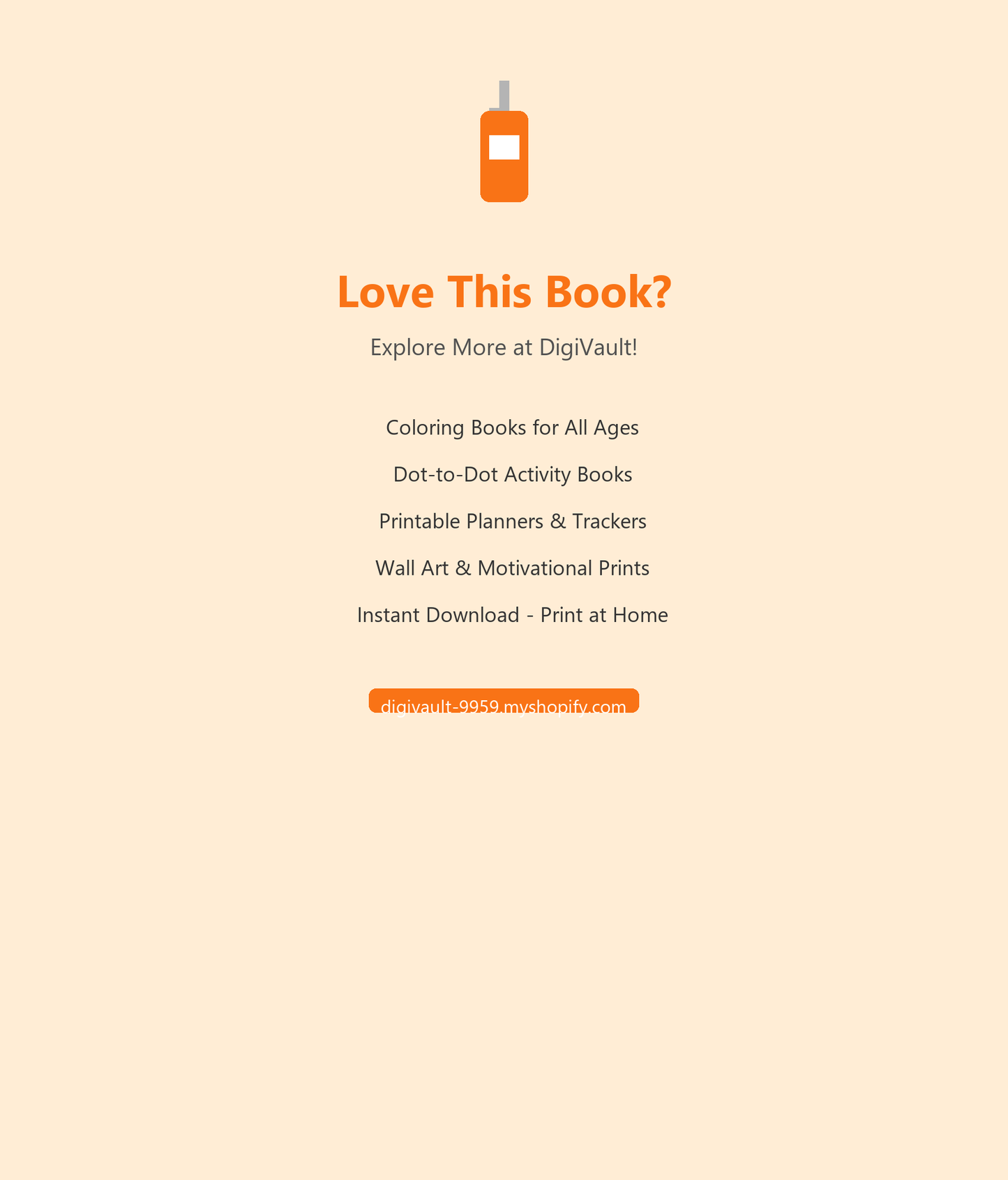 Sample page from Personal Care Coloring Book